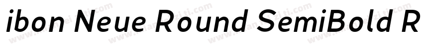 ibon Neue Round SemiBold Round字体转换